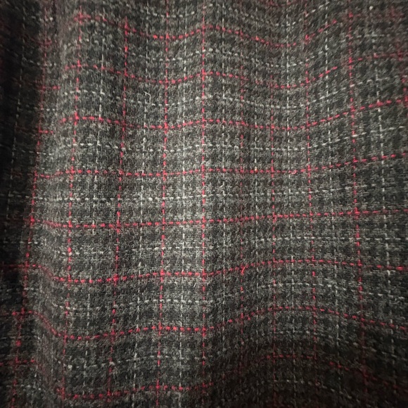 Charcoal Gray Wool Blend Skirt - Picture 2 of 3